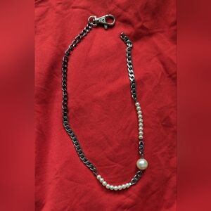 Chain and Pearl Necklace